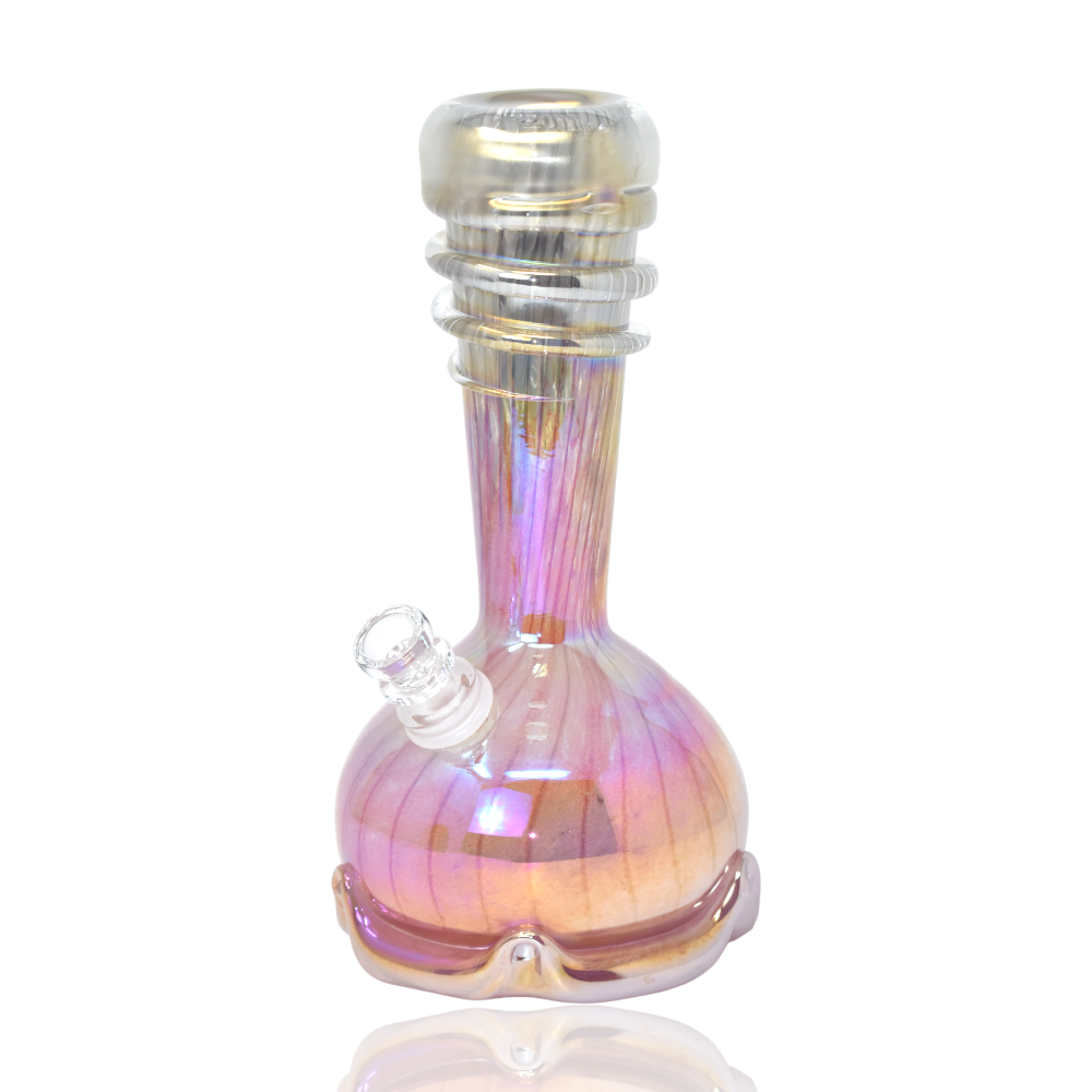 10 inch Crown Hat Soft Glass Water Pipe with Glass on Glass Joint