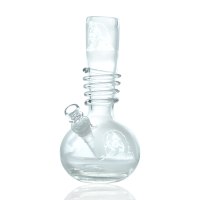 9" Frosted Bubble Soft Glass Water Pipe – Glass on Glass