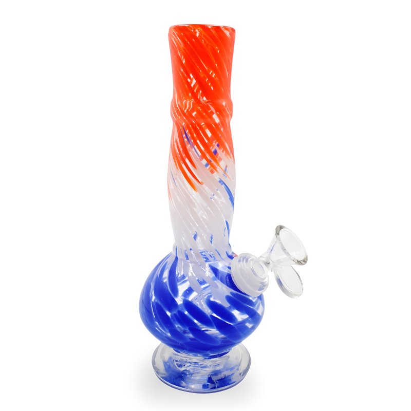 8" Small Antique Vase Soft Glass Waterpipe - Glass On Glass [E58082G]