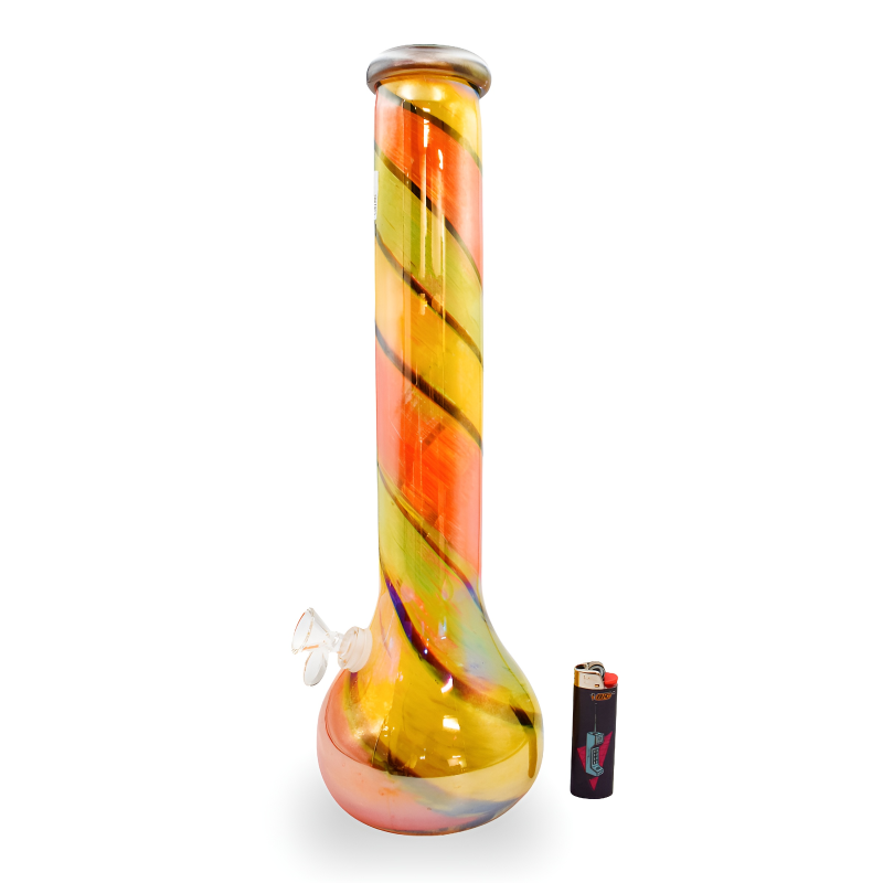 16" Flasky GOG Soft Glass Waterpipe [E58108G]