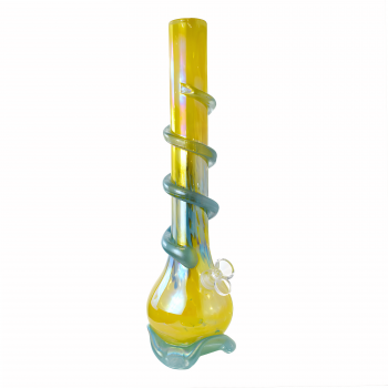 16" Color Swirl Tripod Soft Glass Water Pipe – Glass on Glass