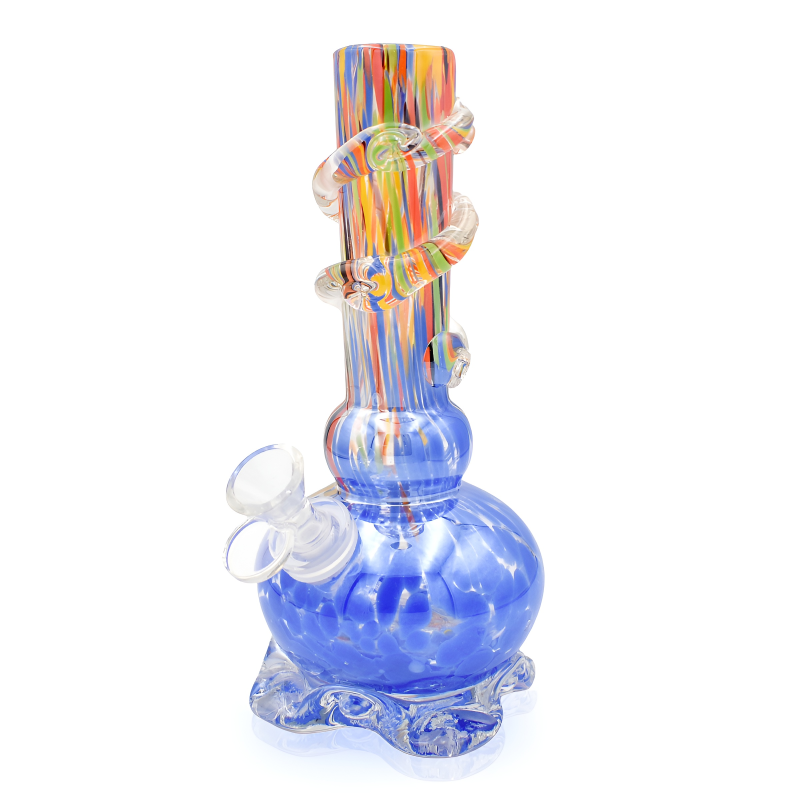 9" Gound Cloud Wrap Soft Glass Water Pipe – Glass on Glass