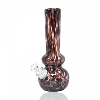 8" Dual Bubble Base Soft Glass Water Pipe
