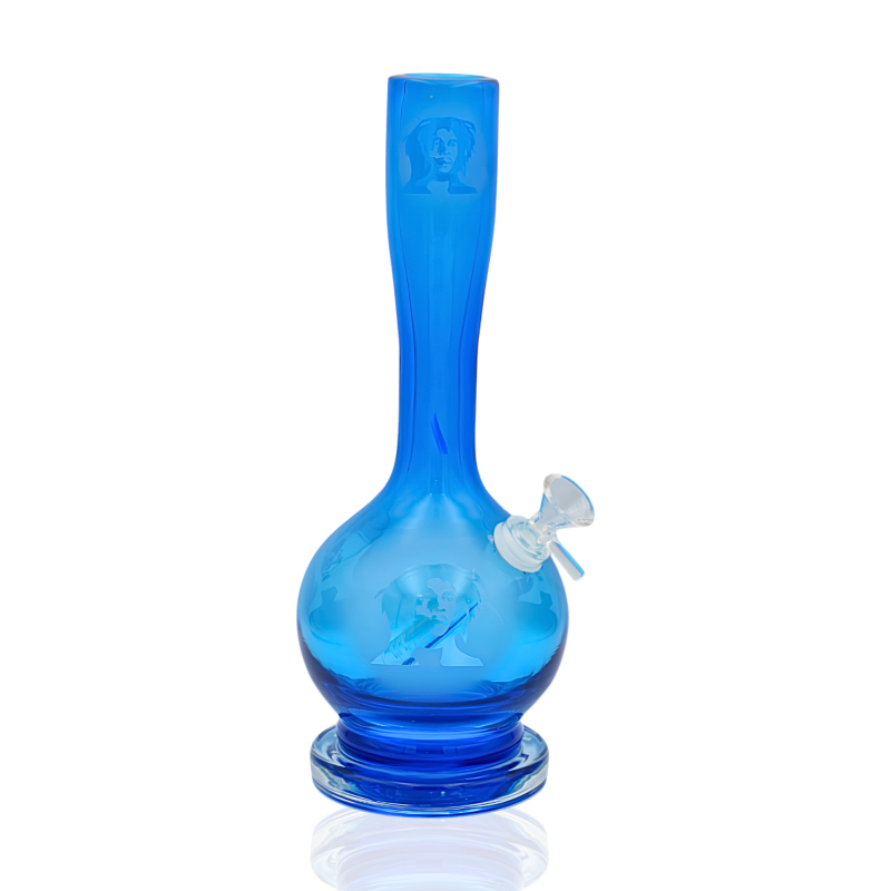12" Frosted Round Flask JH Soft Glass Water Pipe – Glass On Glass