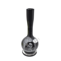 12" Frosted Flask Soft Glass Water Pipe – Glass On Glass