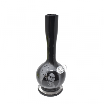 12" Frosted Flask Soft Glass Water Pipe – Glass On Glass