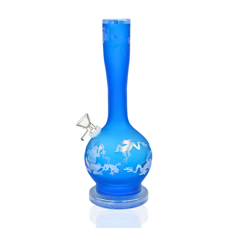 12" Frosted Vase Soft Glass Water Pipe – Glass On Glass