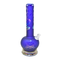 12" Frosted Large Bottle Soft Glass Water Pipe
