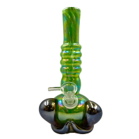 9" Cactus Soft Glass Water Pipe – Glass on Glass