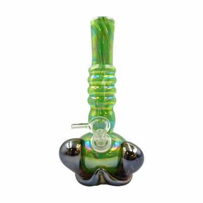 9" Cactus Soft Glass Water Pipe – Glass on Glass