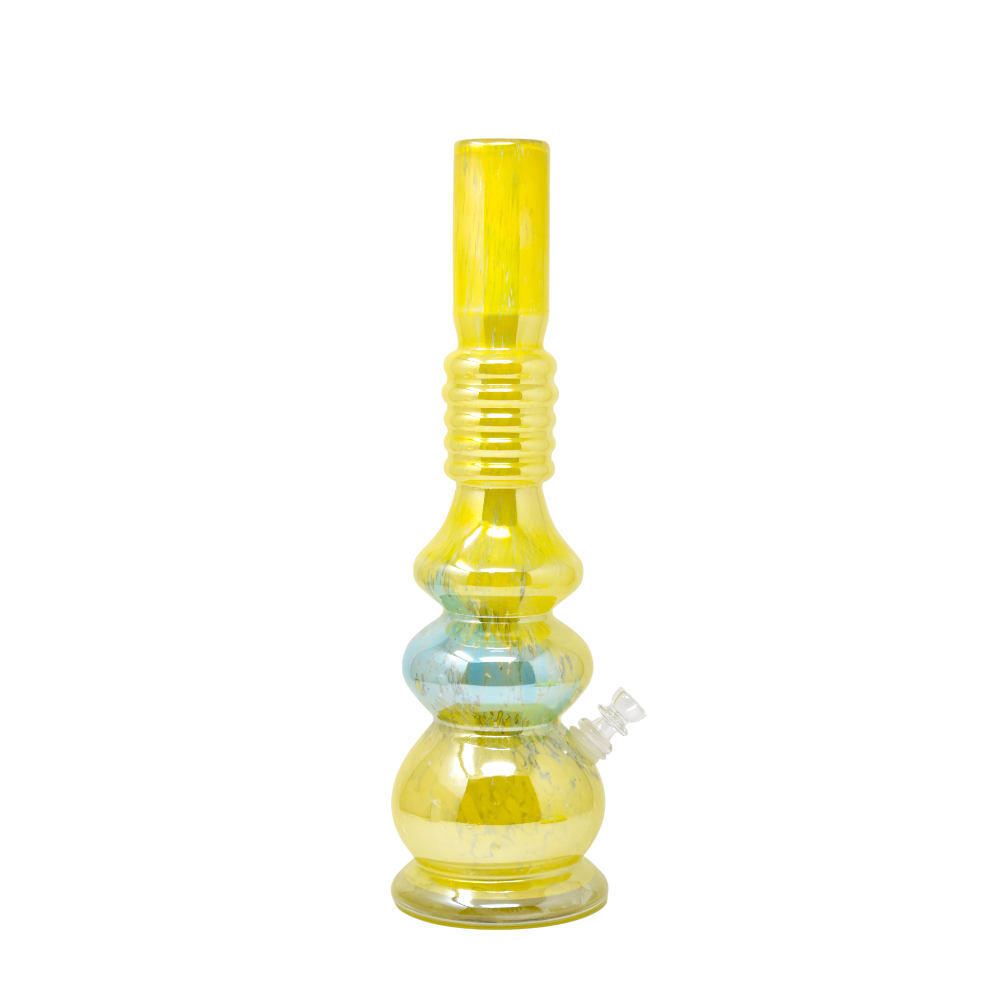 16" Pagoda Soft Glass Water Pipe - Glass On Glass