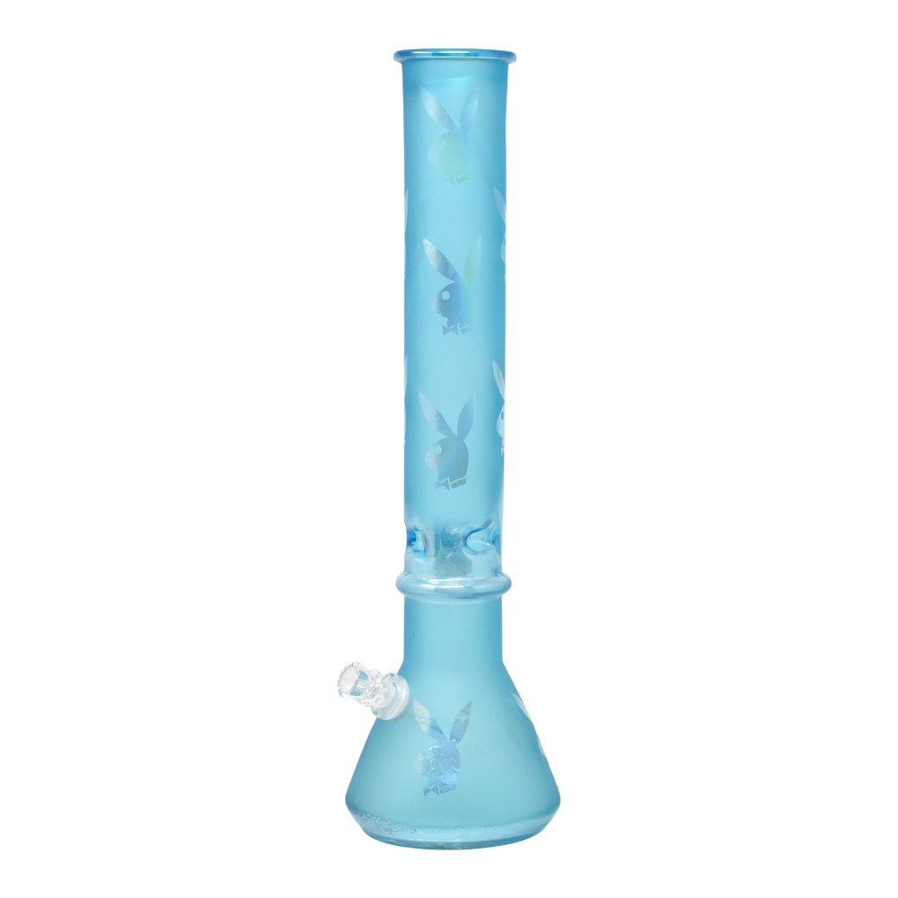 18 Inch Frosted Flask Soft Glass Water Pipe Glass on Glass