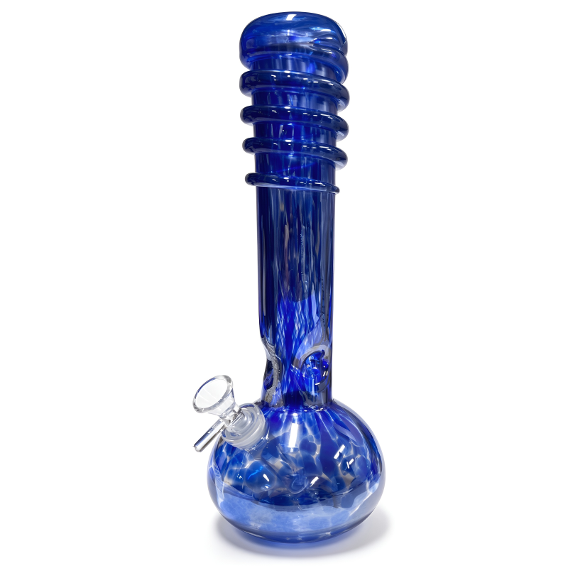 12" HAT Nine Soft Glass Water Pipe - Glass On Glass [ICE58327G]