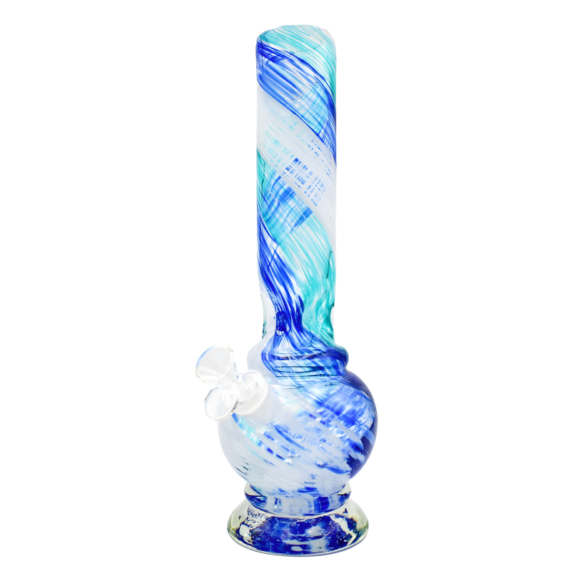 12" Lantern Soft Glass Water Pipe – Glass on Glass