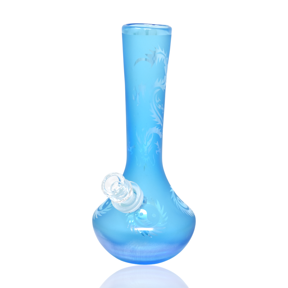 8 inch Frosted Large Sake Soft Glass Water Pipe