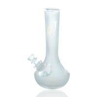 8" Frosted Long Tube Soft Glass Water Pipe