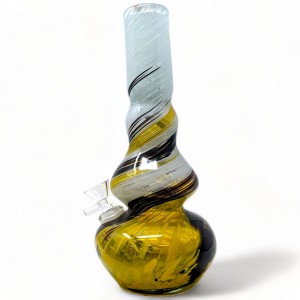 10" Bell Neck Soft Glass- Glass On Glass [JHSGG0017]