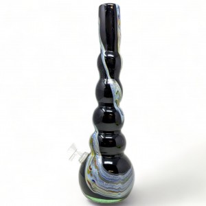 16" RoundB Multi Bulb Neck Soft Glass- Glass On Glass [JHSGG0038]