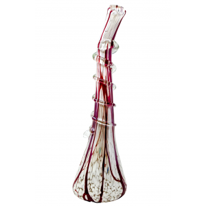 19" Melted Cone Twist Grip Soft Glass Large - Glass On Glass [JHSGG0047]