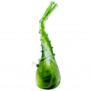 19" Melted Cone Twist Grip Soft Glass Large - Glass On Rubber [MA-2001] 