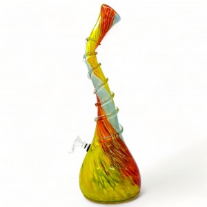 16" Melted Cone Twist Grip Soft Glass - Glass On Rubber [MA-1609]