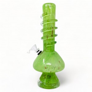 12" Mushroom Base Twist Grip Soft Glass - Glass On Rubber [MA-1227] 