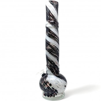16" WAVY Design Soft Glass Water pipe  - GOR [L3707]