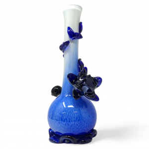 High Point Glass - 14"  Ripple Ridge Bloomvine Water Pipe - [MAHE-1405]