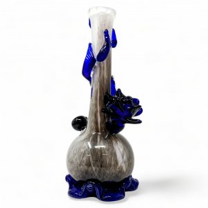 High Point Glass - 14" Cobalt Entwined Rich Hues Water Pipe - [MAHE-1406]