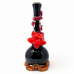High Point Glass - 14" Ravens Rose Climber Art Water Pipe - [MAHE-1415]
