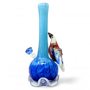 High Point Glass - 14" Avian-Inspired Quirky Bird Water Pipe - [MAHE-1418]