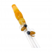 11 inch honey bee triple pinch stam roller glass hand pipe