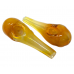 4" Gold Fumed Indented Spooky Face Spoon Hand Pipe - (Pack of 2) [STJ67]