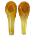 4" Gold Fumed Indented Spooky Face Spoon Hand Pipe - (Pack of 2) [STJ67]