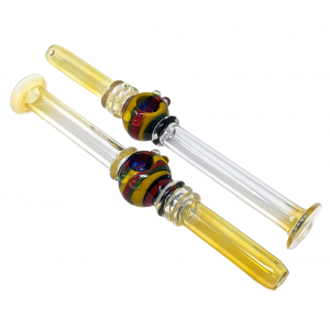 11.5" Gold Fumed Multi Rim Rasta Bowl Steamroller Hand Pipe - (Pack of 2) [STJ97]