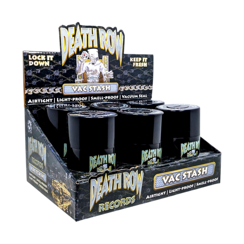 Death Row Records Vacuum Stash Jar – 6ct Display