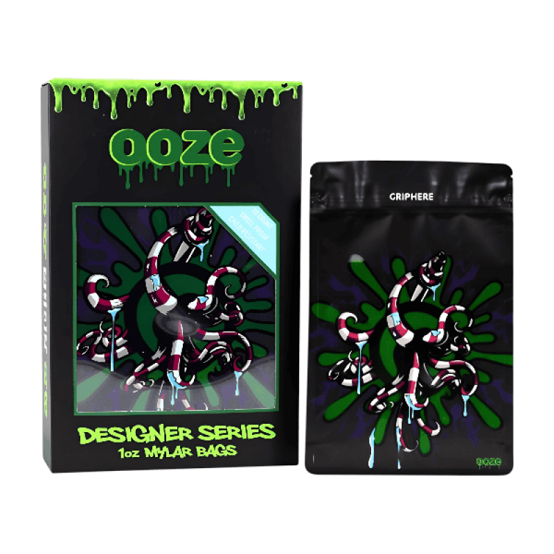 Ooze Sir Inks Designer Series 1oz Mylar Baggies - 10ct Pk