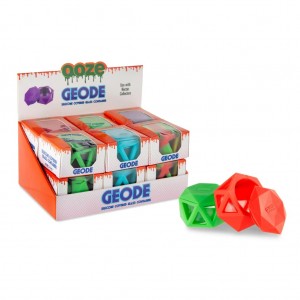 Ooze Geode Silicone & Glass Container - 12ct Display