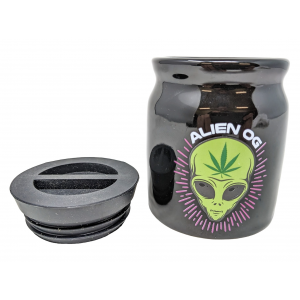 Green Alien Ceramic Jar [LEALI210502]