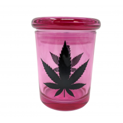 Pink w/ Black Leaf Medium - 1/2oz Jar [PBL12]