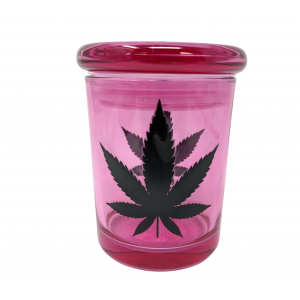 Pink w/ Black Leaf Medium - 1/2oz Jar [PBL12]