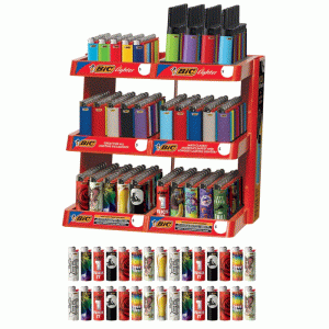 BIC Lighters 6 Tiers Display - 320ct [BIC6LT]