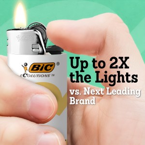 Bic Lighters - Ecolutions Design - 50ct Display [BICELT50CT]
