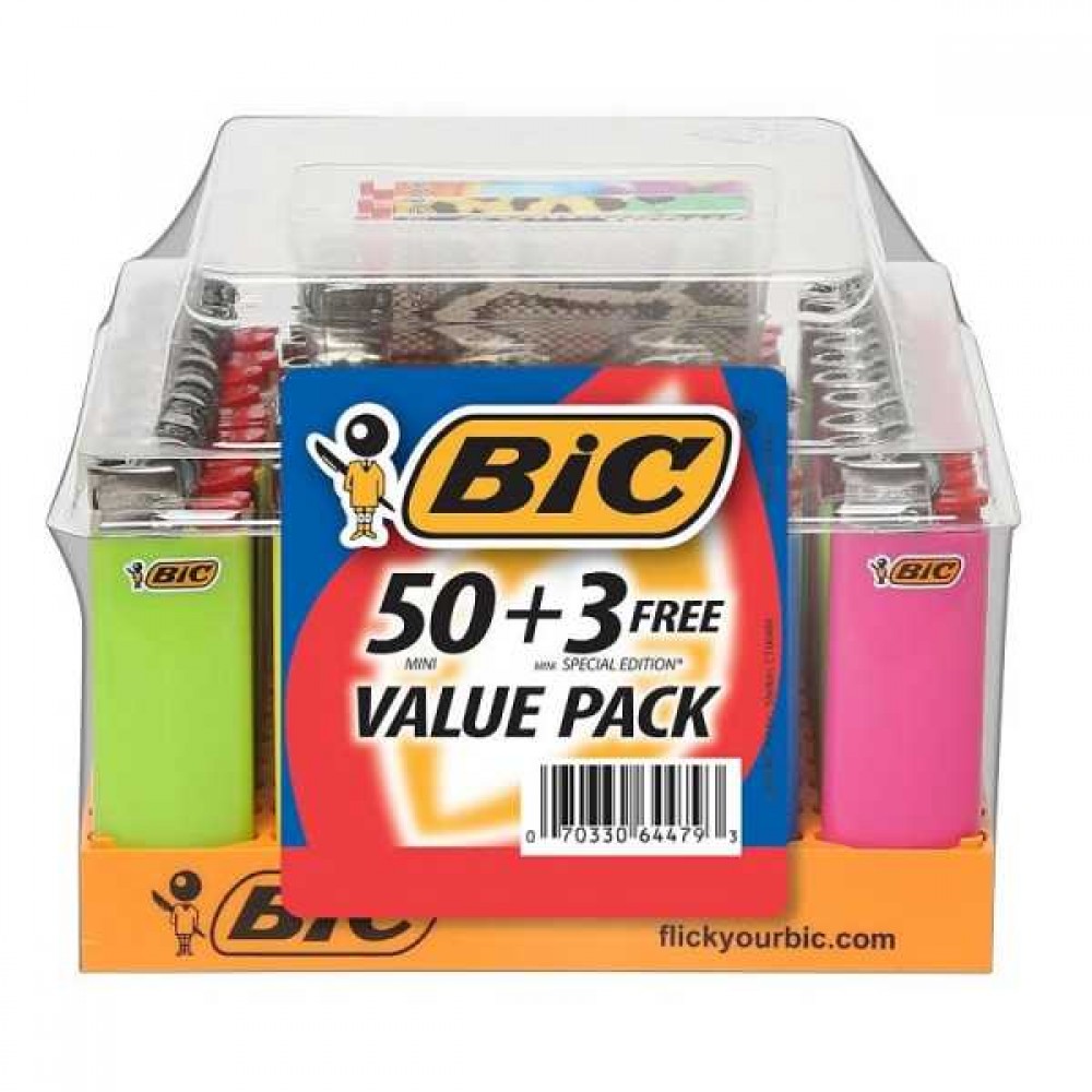 BIC MINI LIGHTER 50+3 DISPALAY BIC MINI LIGHTER 50+3 DISPALAY