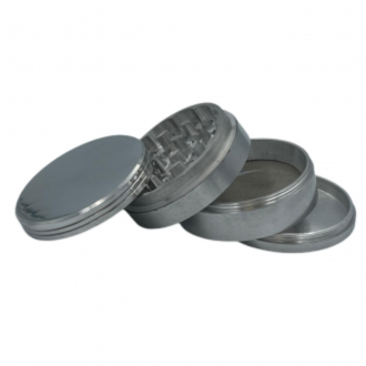 62mm 4 Part Silver Grinder [G624P]