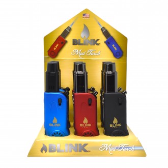 Blink Mod Torch w/ Adjustable Flame - Assorted Colors - 6ct Display