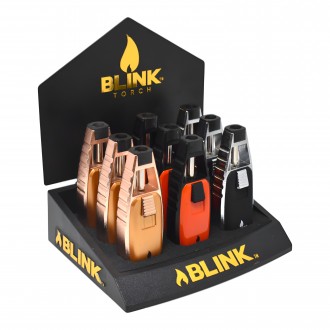 Blink Deco Sharpy Single Flame Torch - Assorted Colors - 9ct Display