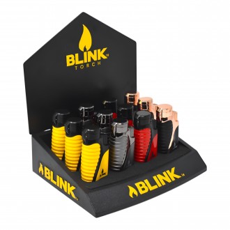 Blink Deco Jazzer Triple Flame Torch - Assorted Colors - 12ct Display