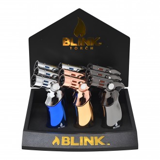 Blink Deco Bang Quad Flame Torch - Assorted Colors - 9ct Display