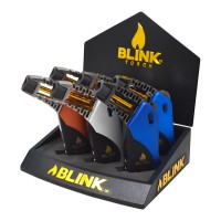 Blink Militia Torch w/ Adjustable Flame - Assorted Colors - 6ct Display